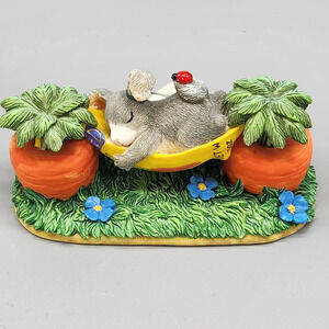 FITZ & FLOYD Charming Tails Mid-Day Snooze Bunny Figurine